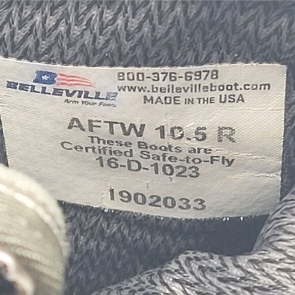 Belleville AFTW Air Force Gore-Tex Men's Brown Military Combat Boots US Sz 10.5R - Picture 11 of 12